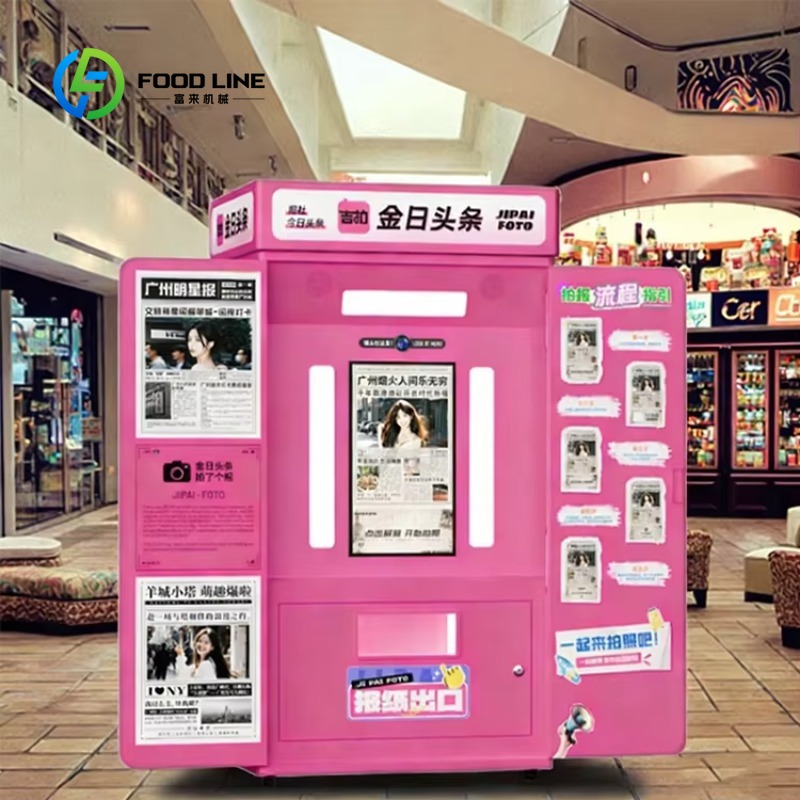 Commercial Newspaper Printing - customized newspaper photo booth kiosk retro