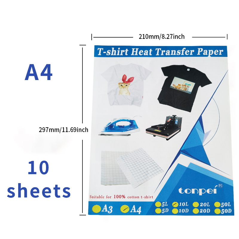 10 Sheets Inkjet Heat Transfer - огляд і ціна White Toner Transfer Paper