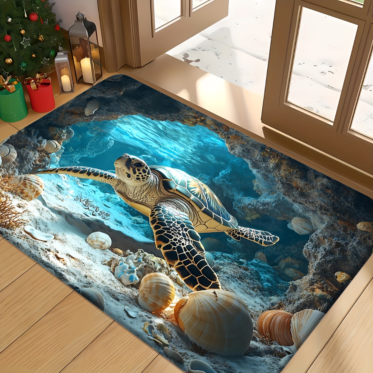 Sea Turtle Rug Velvet Flannel  - огляд і ціна Commercial Printing And Design