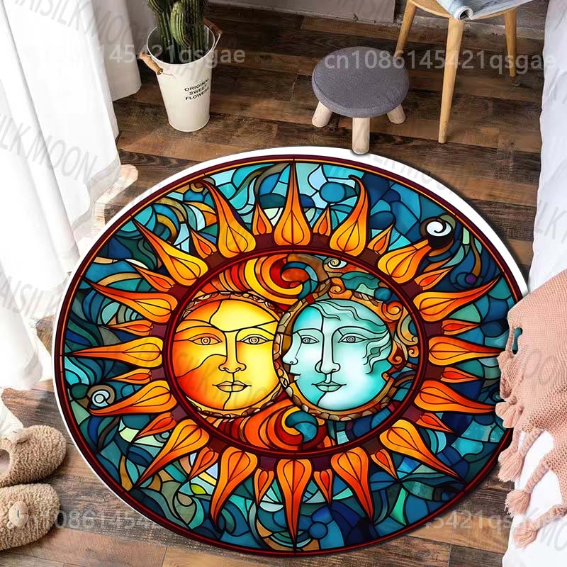 Stained Glass Sun and Moon Har - огляд і ціна Commercial Glass Printing