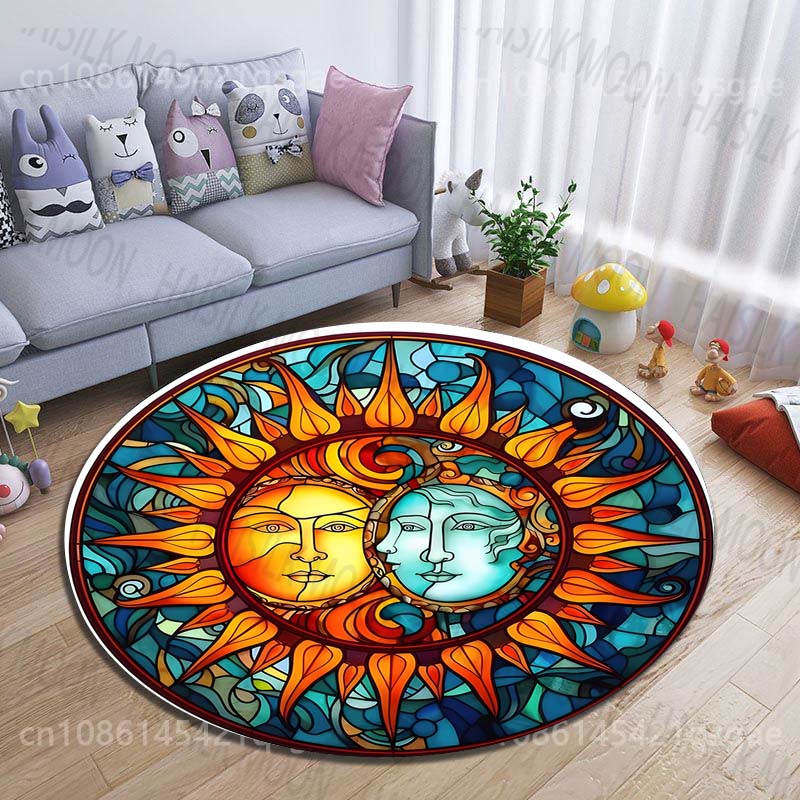 Stained Glass Sun and Moon Har - огляд і ціна Commercial Glass Printing