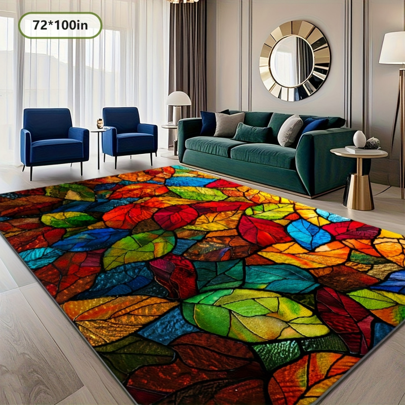 VIKAMA Stained Glass Leaf Prin - огляд і ціна Commercial Glass Printing