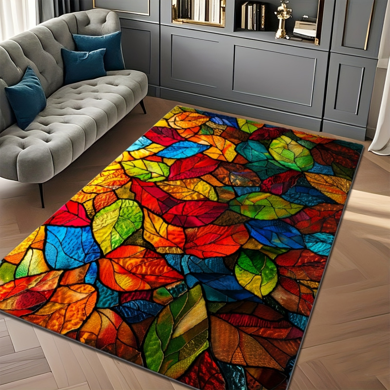 VIKAMA Stained Glass Leaf Prin - огляд і ціна Commercial Glass Printing