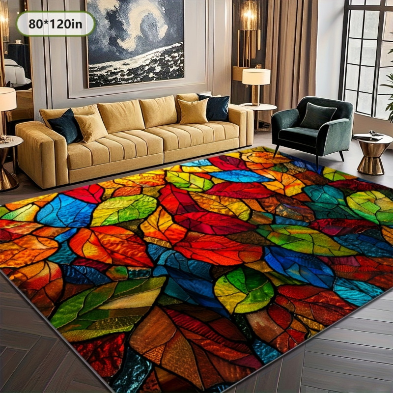 VIKAMA Stained Glass Leaf Prin - огляд і ціна Commercial Glass Printing