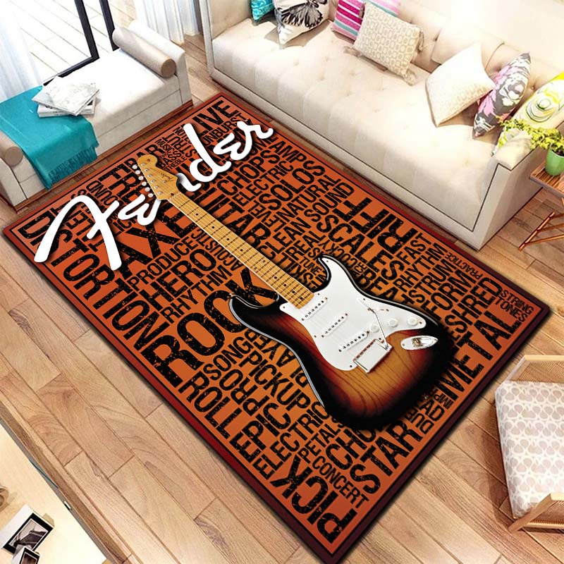 Vintage Rock Music Print Rug E - огляд і ціна Commercial Printing And Design