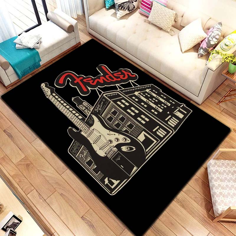 Vintage Rock Music Print Rug E - огляд і ціна Commercial Printing And Design