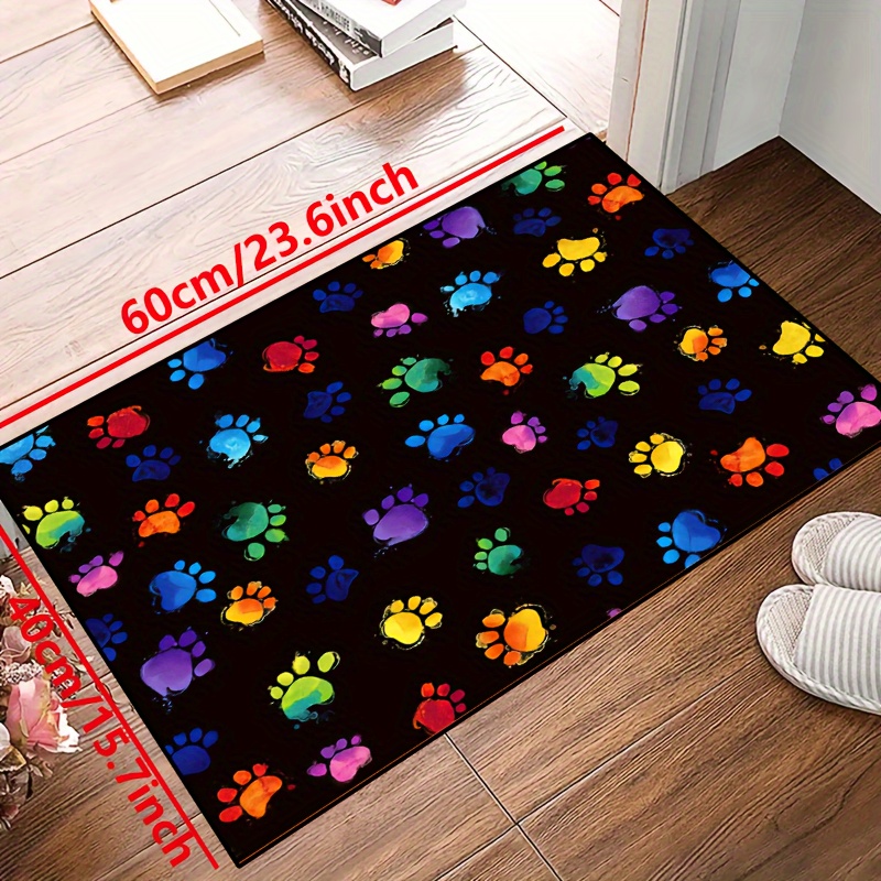 1pc Vibrant Dog Paw Print Area - огляд і ціна Commercial Printing And Design