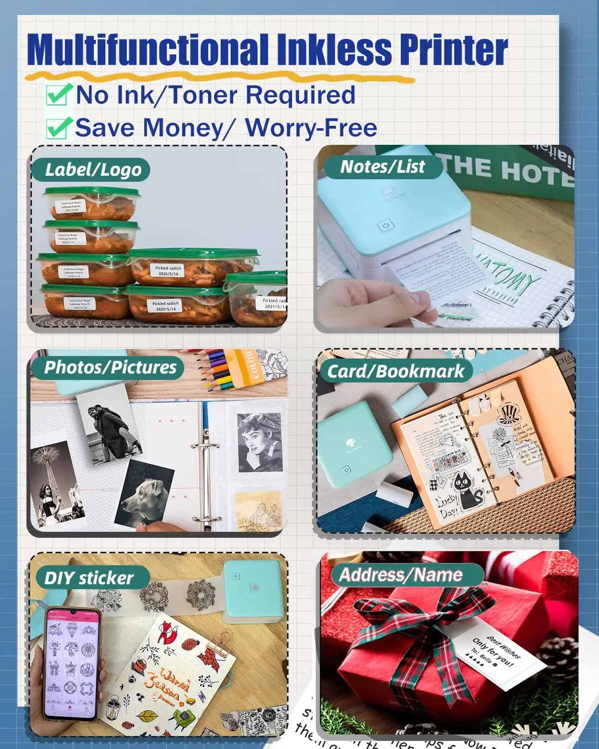 Phomemo M02Pro Mini Portable P - огляд і ціна Commercial Photo Printer