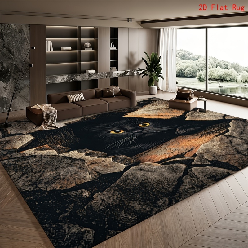 2D Black Cat Rock Crack Print  - огляд і ціна Commercial Printing Machine