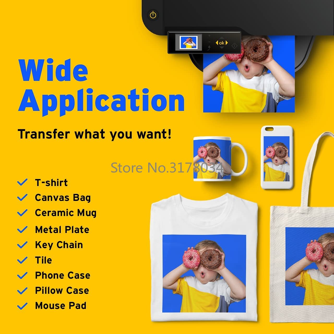 100grams Sublimation Paper Hea - огляд і ціна White Toner Transfer Paper