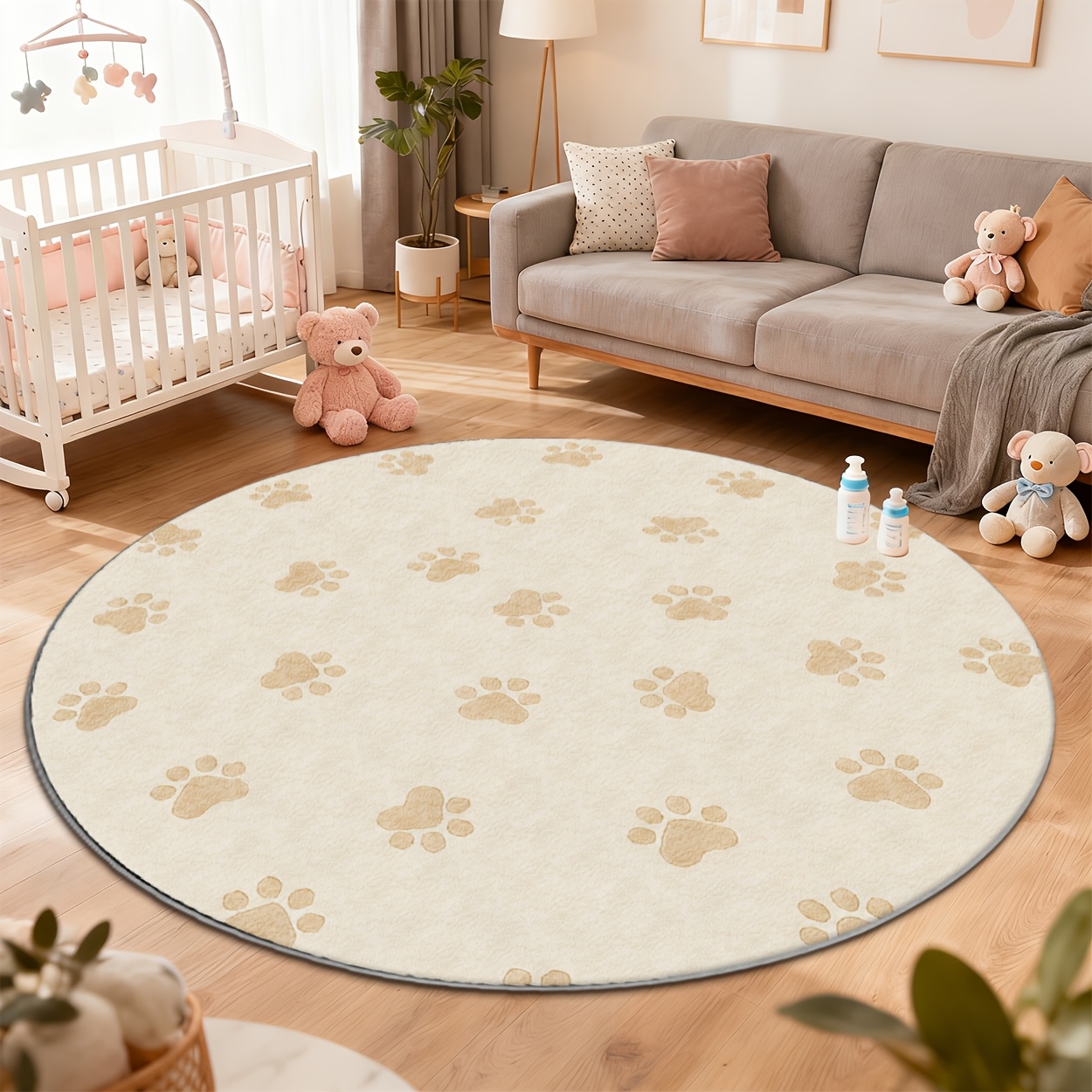 Modern cute paw print round fl - огляд і ціна Commercial Printing Machine