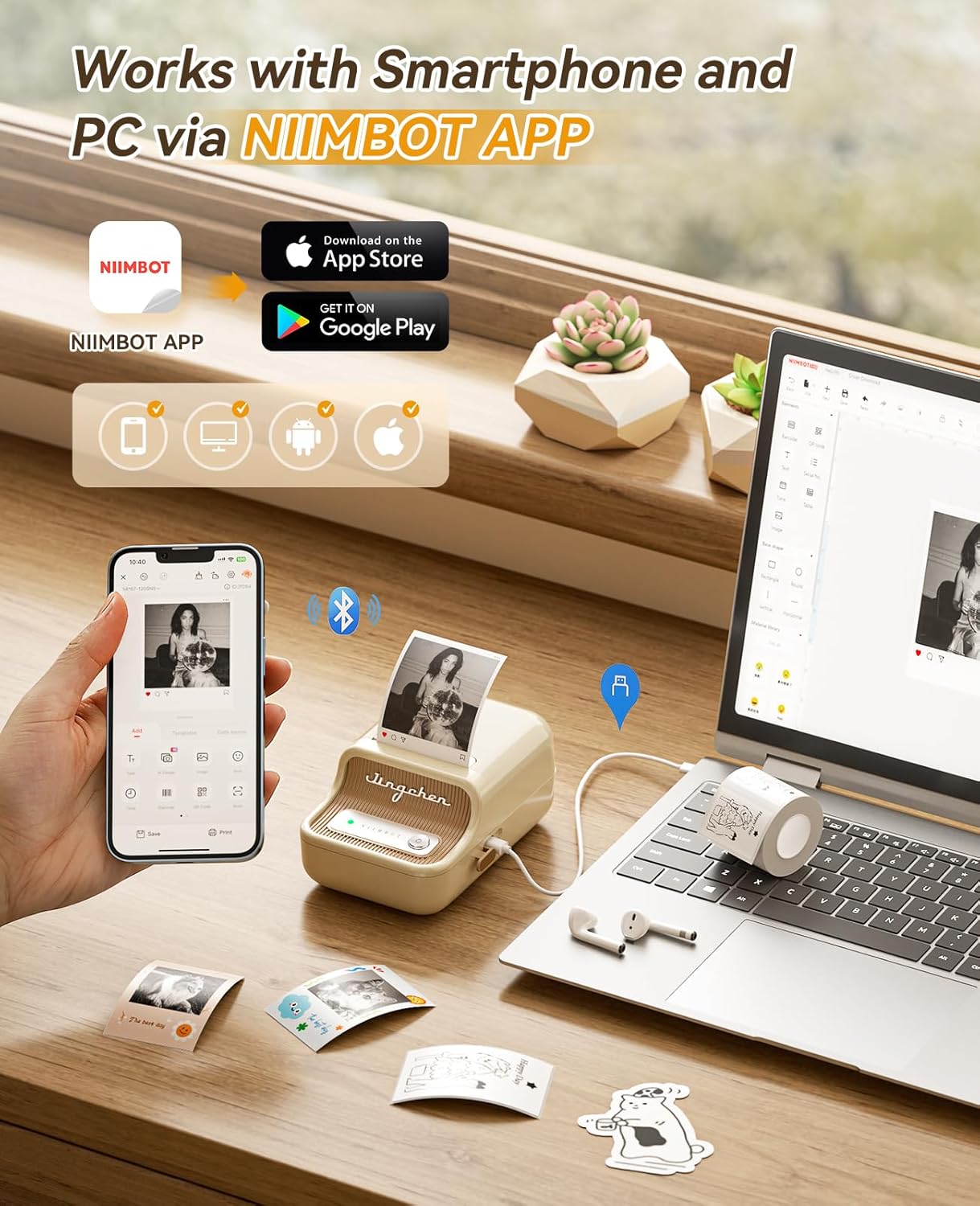 300DPI Wireless Niimbot B21 Pr - огляд і ціна Commercial Photo Printer