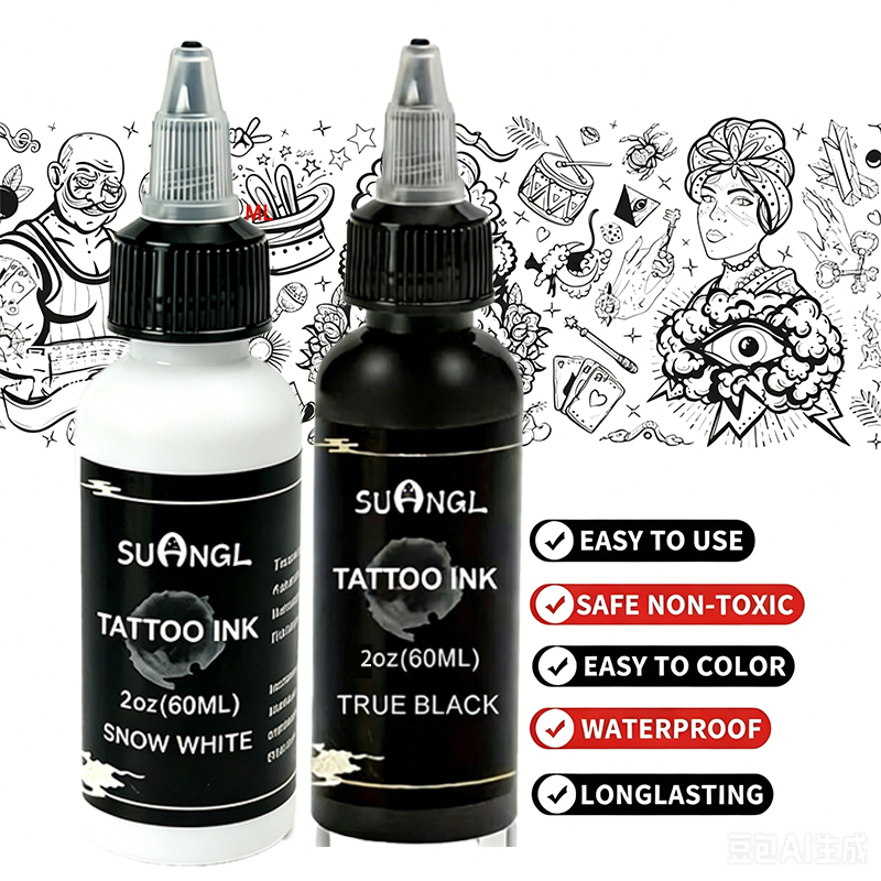 1/2Pcs 60ml White Black Tattoo - огляд і ціна White Toner Transfer Paper