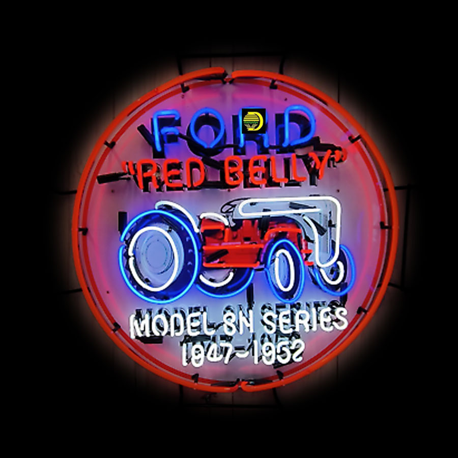 For Red Belly Neon Sign Tracto - огляд і ціна Commercial Glass Printing