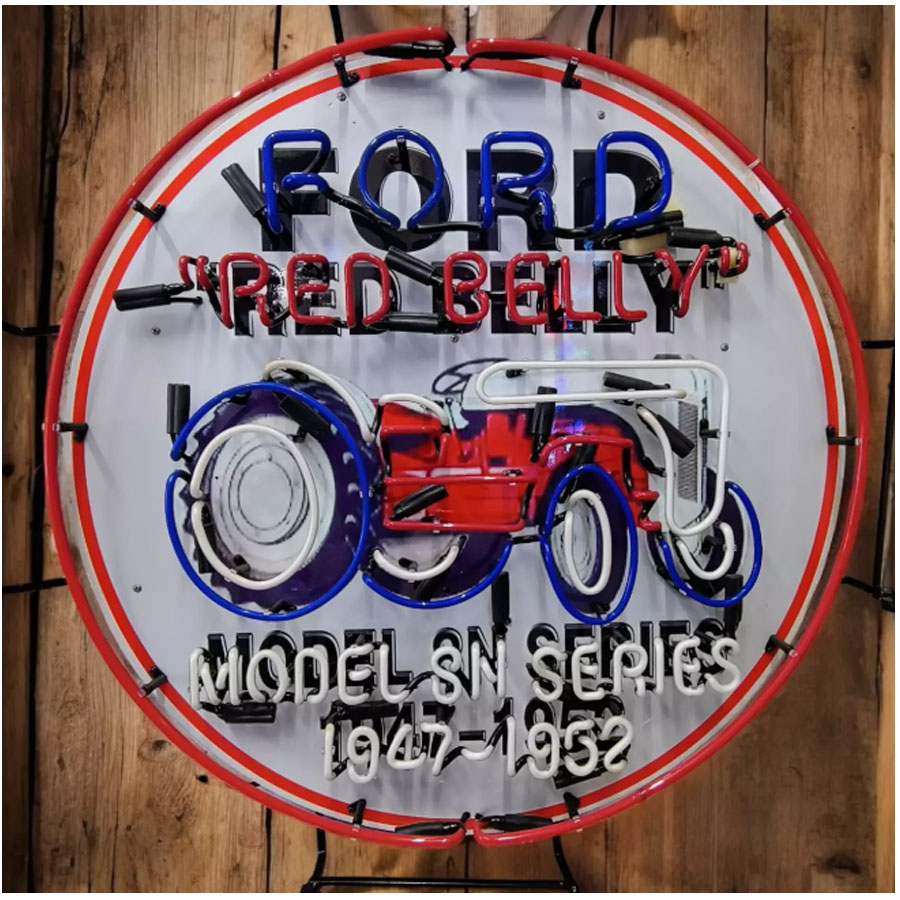 For Red Belly Neon Sign Tracto - огляд і ціна Commercial Glass Printing