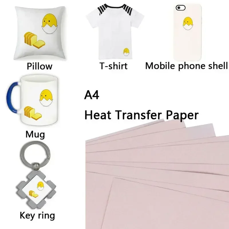 10pcs A4 Heat-Press Transfer P - огляд і ціна White Toner Transfer Paper